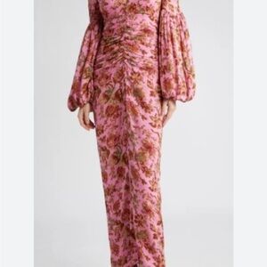 Floral Pink Maxi Dress by TiMo